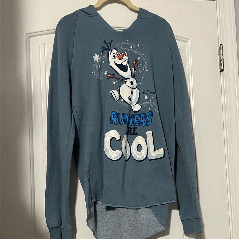 Disney Men's Blue Olaf Hoodie Sweater